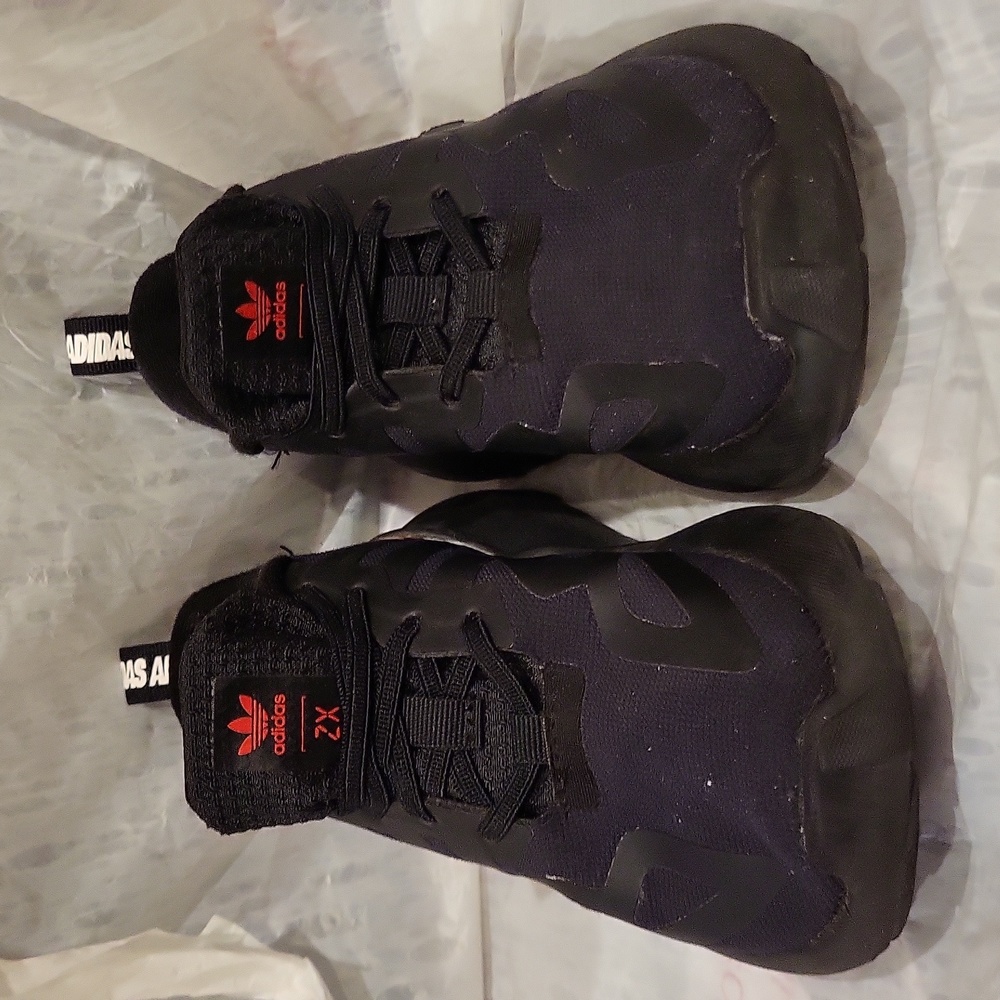 Adidas ZX 2K Boost Tape Core Black Tennis Shoes Toddler 8 - Picture 7 of 8